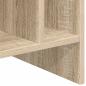 Preview: Schallplattenschrank mit Regal Sonoma-Eiche 78,5 x 35 x 45 cm