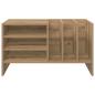 Preview: Schallplattenschrank mit Regal Artisan-Eiche 78,5 x 35 x 45 cm