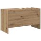 Preview: Schallplattenschrank mit Regal Artisan-Eiche 78,5 x 35 x 45 cm