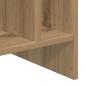 Preview: Schallplattenschrank mit Regal Artisan-Eiche 78,5 x 35 x 45 cm