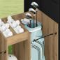 Preview: Golf Schrank Uni Artisan-Eiche 102 x 45 x 85,5 cm