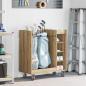 Preview: ARDEBO.de - Golf Schrank Mit Rad Uni Artisan-Eiche 65 x 45 x 98 cm