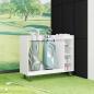 Preview: Golf Schrank Mit Rad Uni Weiß 120 x 45 x 98 cm