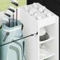 Preview: Golf Schrank Mit Rad Uni Weiß 120 x 45 x 98 cm