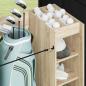 Preview: Golf Schrank Mit Rad Uni Sonoma-Eiche 65 x 45 x 98 cm