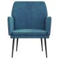 Preview: Sessel Blau 62x79x79 cm Samt