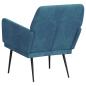 Preview: Sessel Blau 62x79x79 cm Samt