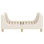 Preview: Kinderbettgestell mit Kopfteil Creme 70 x 140 cm Schafstoff