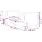 Preview: Kinderbettgestell mit Kopfteil Creme 70 x 140 cm Schafstoff