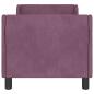 Preview: Kinderbettgestell mit Kopfteil Lila 70 x 140 cm Samt
