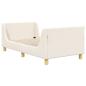 Preview: Kinderbettgestell mit Kopfteil Creme 80 x 160 cm Schafstoff