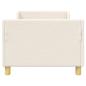 Preview: Kinderbettgestell mit Kopfteil Creme 80 x 160 cm Schafstoff