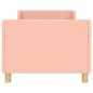 Preview: Kinderbettgestell mit Kopfteil Rosa 80 x 160 cm Schafstoff