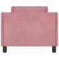 Preview: Kinderbettgestell mit Kopfteil Rosa 80 x 160 cm Samt