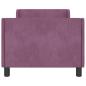 Preview: Kinderbettgestell mit Kopfteil Lila 80 x 160 cm Samt