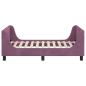 Preview: Kinderbettgestell mit Kopfteil Lila 80 x 160 cm Samt