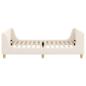Preview: Kinderbettgestell mit Kopfteil Creme 90 x 190 cm Schafstoff