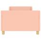 Preview: Kinderbettgestell mit Kopfteil Rosa 90 x 190 cm Schafstoff