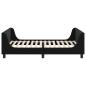 Preview: Kinderbettgestell mit Kopfteil Schwarz 90 x 190 cm Samt