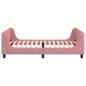 Preview: Kinderbettgestell mit Kopfteil Rosa 90 x 190 cm Samt