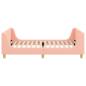 Preview: Kinderbettgestell mit Kopfteil Rosa 90 x 200 cm Schafstoff