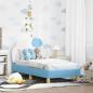 Preview: ARDEBO.de - Kinderbettgestell mit Kopfteil mit Kopfteil Blau 70 x 140 cm PU
