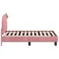 Preview: Kinderbettgestell mit Kopfteil Rosa 70 x 140 cm Samt