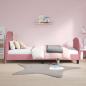 Preview: Kinderbettgestell mit Kopfteil Rosa 80 x 200 cm Samt