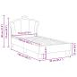 Preview: Kinderbettgestell mit Kopfteil mit Kopfteil Rosa 70 x 140 cm PU