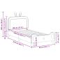 Preview: Kinderbettgestell mit Kopfteil mit Kopfteil Rosa 80 x 200 cm PU