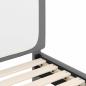 Preview: Kinderbettgestell mit Kopfteil Hellgrau 90 x 200 cm PU