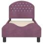 Preview: Kinderbettgestell mit Kopfteil Lila 70 x 140 cm Samt