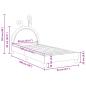 Preview: Kinderbettgestell mit Kopfteil mit Kopfteil Rosa 90 x 190 cm PU