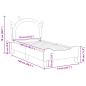 Preview: Kinderbettgestell mit Kopfteil mit Kopfteil Rosa 70 x 140 cm PU