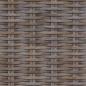 Preview: Sitzbank mit Stauraum mit Kissen Grau 110 x 40 x 50 cm Rattan
