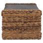 Preview: Beistelltisch Natur 44,5 x 45 x 45 cm Massives Mahagoni Holz