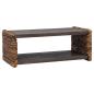 Preview: Beistelltisch Natur 44,5 x 45 x 45 cm Massives Mahagoni Holz