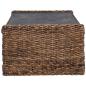 Preview: Beistelltisch Natur 44,5 x 45 x 45 cm Massives Mahagoni Holz