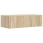 Preview: Wandtisch Sonoma-Eiche 100 x 45 x 30 cm Holzwerkstoff