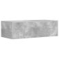 Preview: Wandtisch Beton Grau 100 x 45 x 30 cm Holzwerkstoff