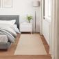 Preview: Kunstfell Hasen Teppich Olite Taupe 100 x 200 cm Polyester