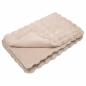 Preview: Kunstfell Kaninchenfell Decke Beige 130 x 150 cm Polyester