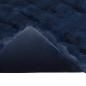 Preview: Kunstfell Kaninchenfell Decke Marineblau 240 x 270 cm Polyester