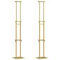 Preview: Messestände 2 pcs Gold 30 x 24 x 208 cm Eisen