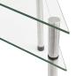 Preview: Küchenregal Transparent 49,5x35x19 cm Hartglas