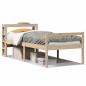 Preview: Seniorenbett mit Kopfteil 75x190 cm Massivholz Kiefer