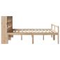 Preview: Massivholzbett mit Regal ohne Matratze 180x200 cm Kiefernholz