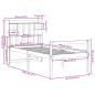 Preview: Massivholzbett mit Regal ohne Matratze 90x190 cm Kiefer