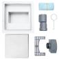 Preview: 2 in 1 Duschabfluss Silber 20 x 20 cm Edelstahl 304