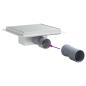 Preview: 2 in 1 Duschabfluss Silber 20 x 20 cm Edelstahl 304
